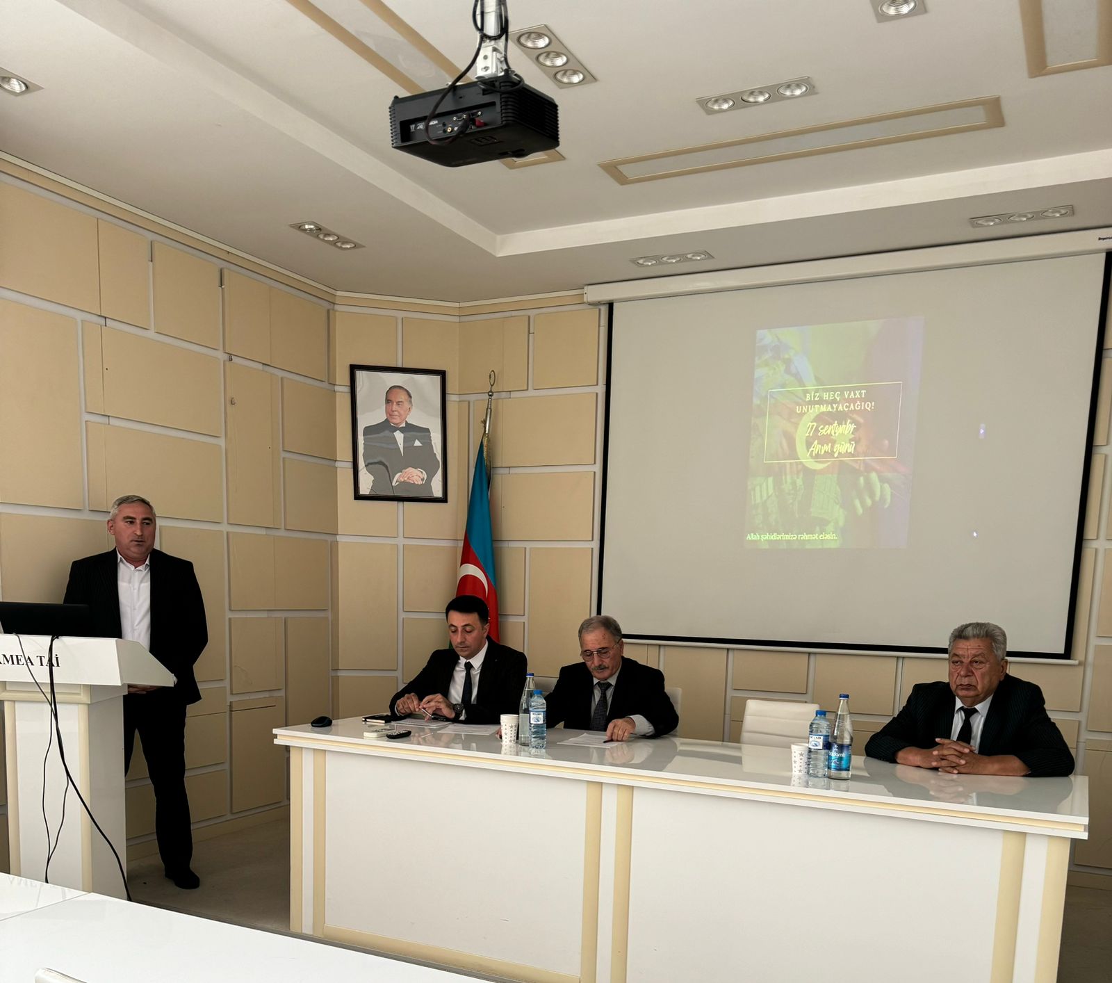 An event was held in connection with September 27 Memorial Day at the Institute of Soil Science and Agrochemistry of the Ministry of Science and Education of the Republic of Azerbaijan.