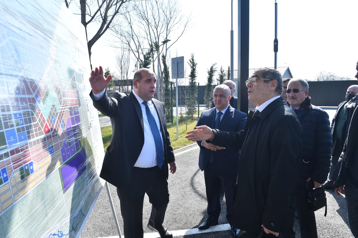 Corresponding member of ANAS, professor Alovsat Guliyev attended the event dedicated to the establishment of "Smart water systems" in Agdam city.
