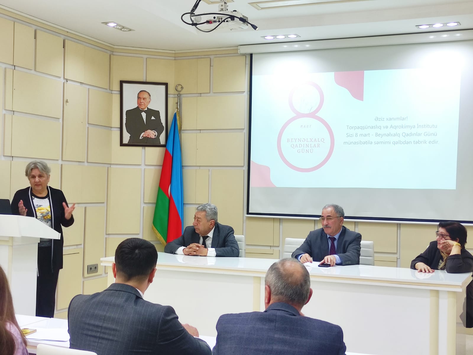 The  event was held on March 8 - International Women's Day at the Institute of Soil Science and Agrochemistry of the Ministry of Science and Education of the Republic of Azerbaijan.